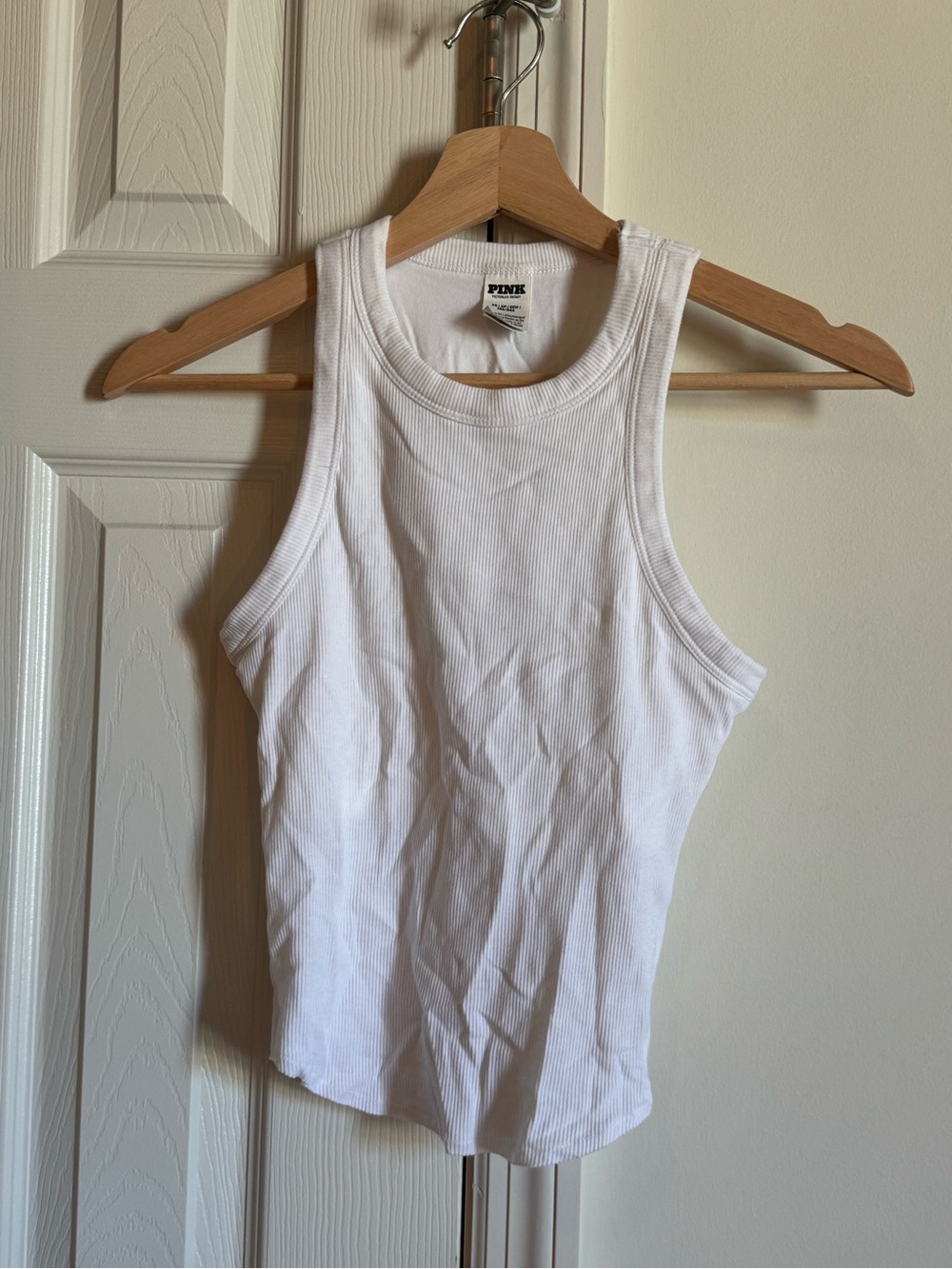 🤍BNWOT VICTORIAS SECRET PINK COTTON HALTER TANK TOP🤍
